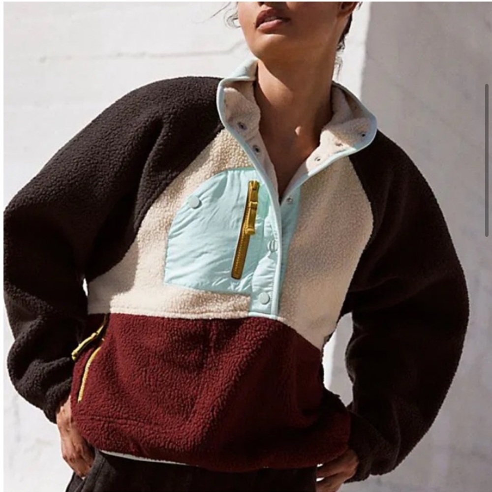 Free people, movement slopes, color block, jacket